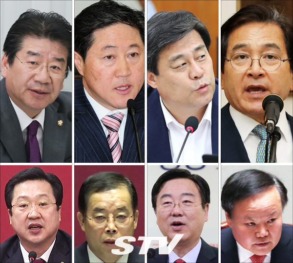1번 강석호-이장우, 2번 유기준-박성중, 3번 김선동-김종석, 4번 심재철-김재원 후보
