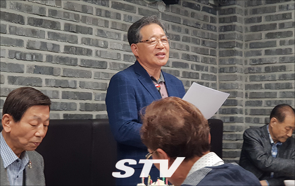 인사말하는 이선재 신임 재경광양시향우회장
