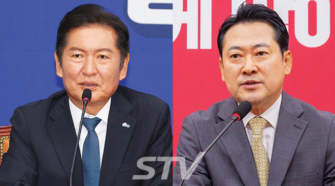 더불어민주당 정청래 대표가 국민의힘 장동혁 대표