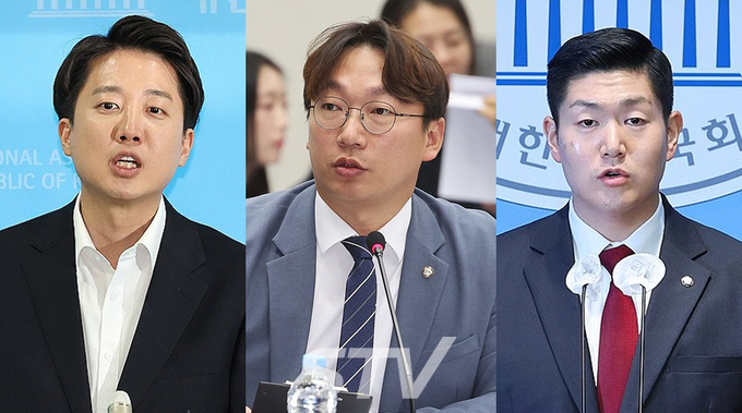 개혁신당 이준석 대표, 더불어민주당 모경종 의원, 국민의힘 김재섭 의원